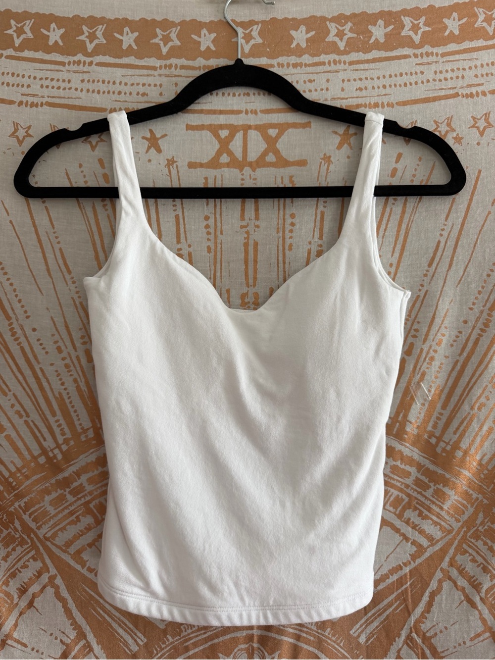 Abercrombie & Fitch Bra-Free Seamless Sweetheart Tank White Cami
